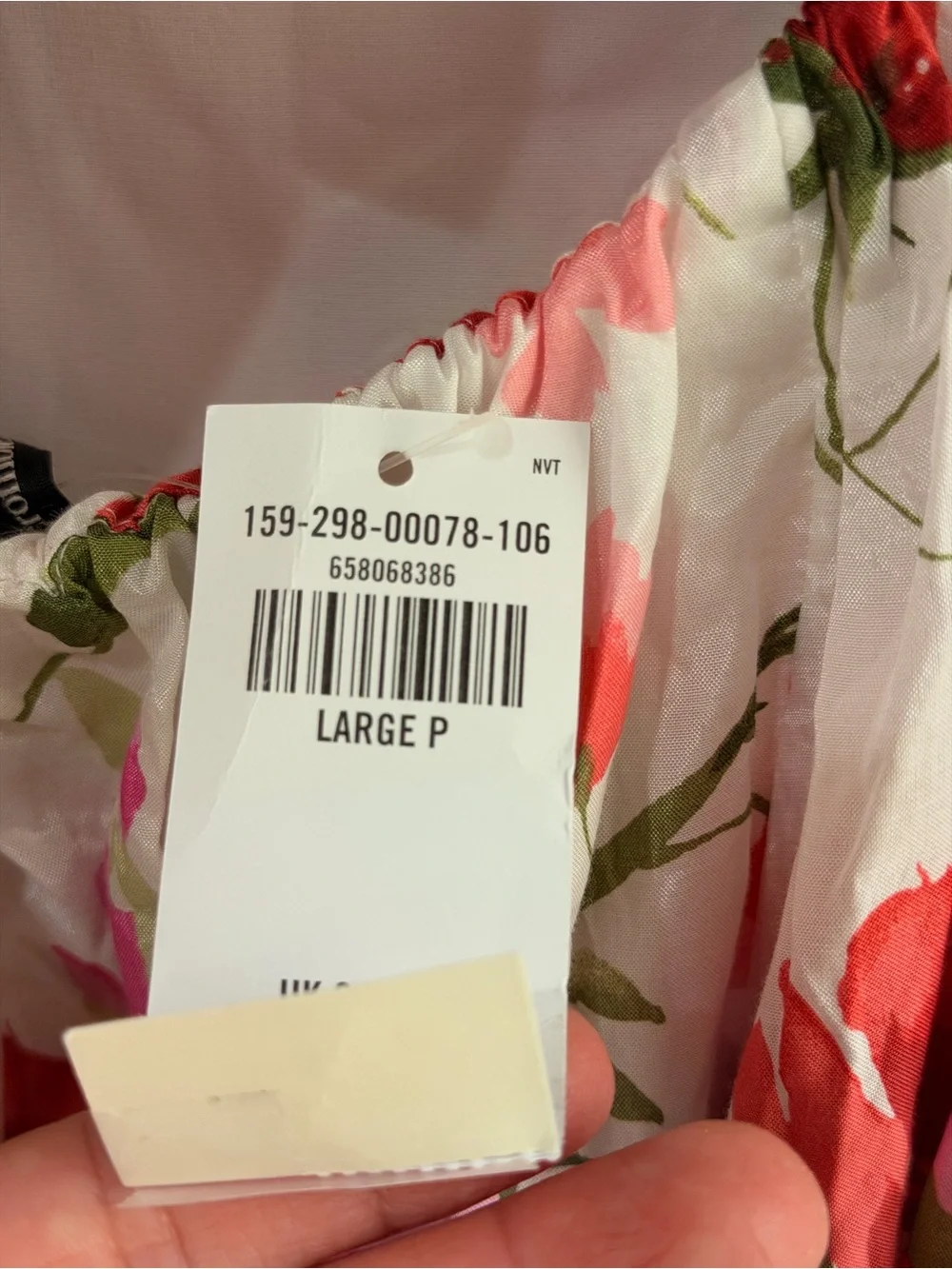 Abercrombie & Fitch Drama Puff Sleeve Maxi Dress in a vibrant red & pink floral